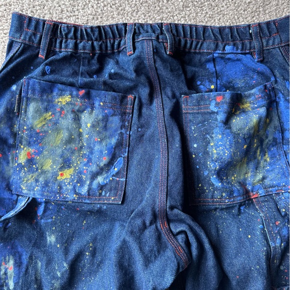 Big Bud Press Painted Carpenter Jeans Size Large - Picture 6 of 10